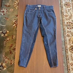 Horze Denim Full Seat Breeches Size Medium Approx Waist 30-32